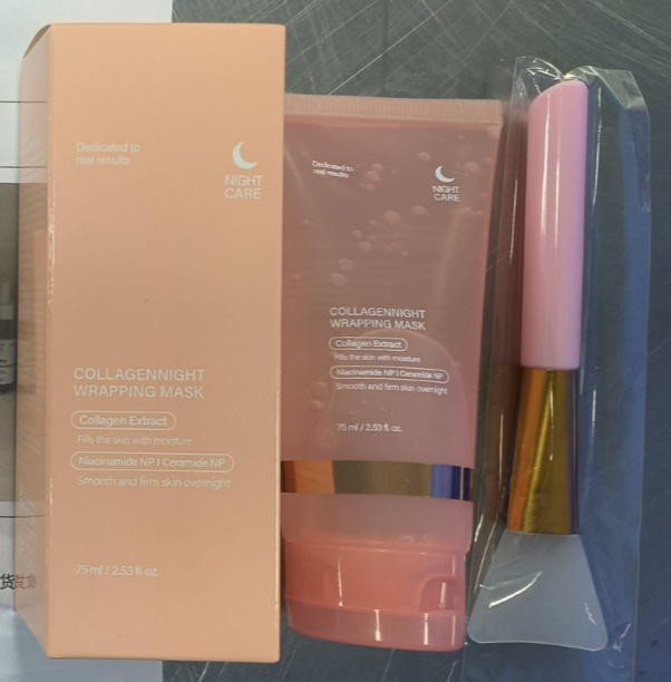 Face Night Mask Collagen Wrapping Mask Natural Ingredients Firming Elasticity & Hydration Anti-wrinkle For Skin Care - Image 4