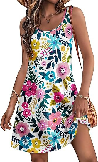 Casual European And American Garden Collar Printing Dress - Image 4