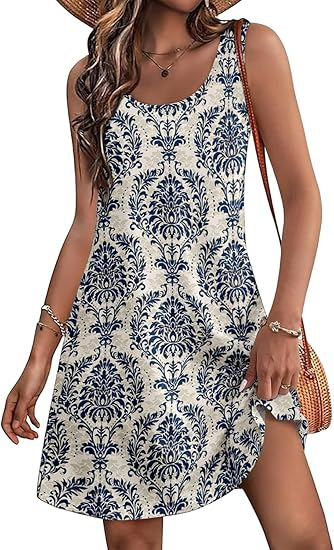 Casual European And American Garden Collar Printing Dress - Image 9